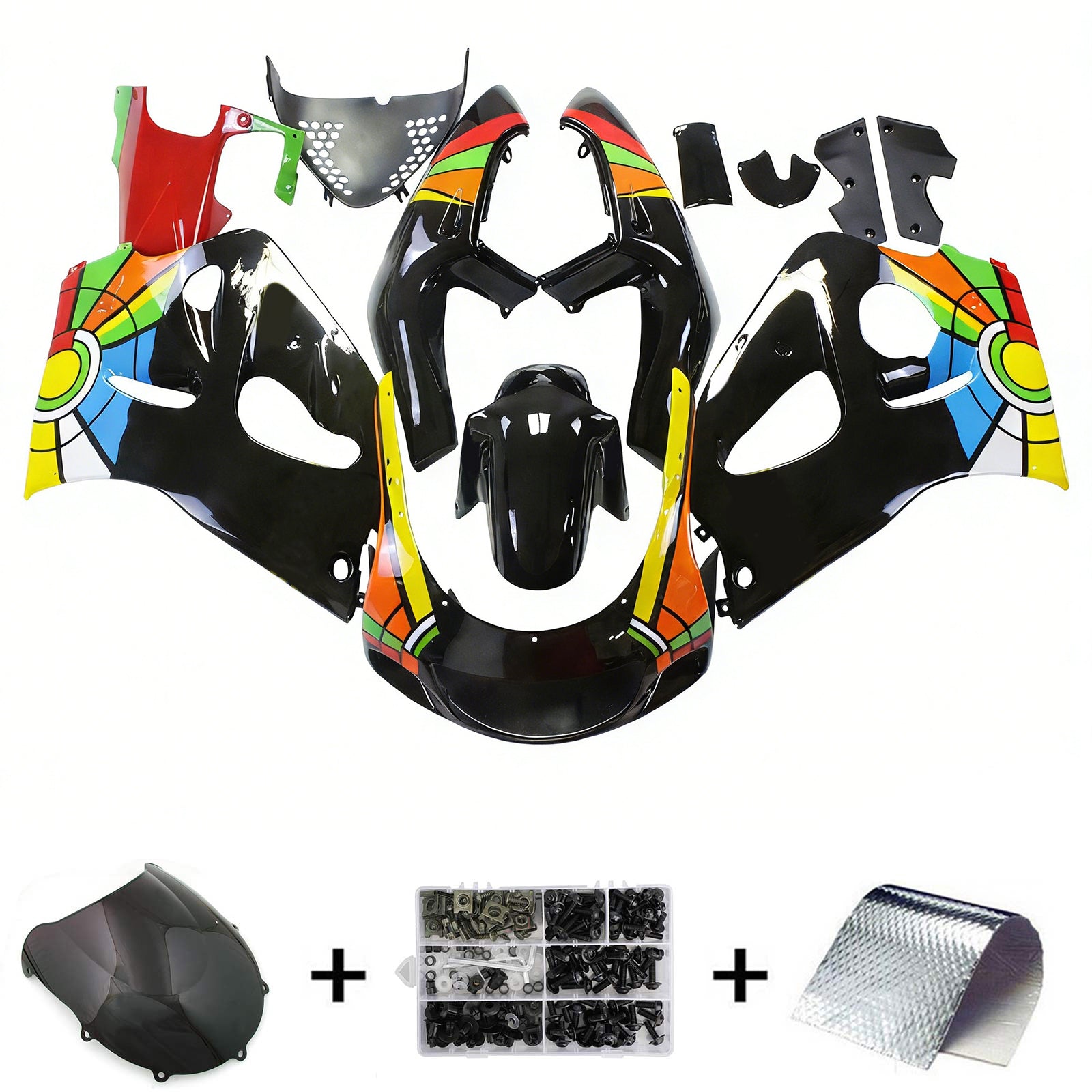 Amotopart Suzuki GSXR 600/750 1996-2000 Kit Carroserie Plastic Abs
