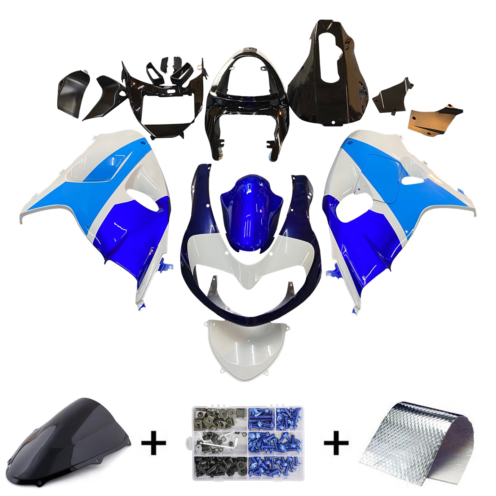Amotopart Suzuki TL1000R 1998-2003 Kit carena carrozzeria in plastica ABS