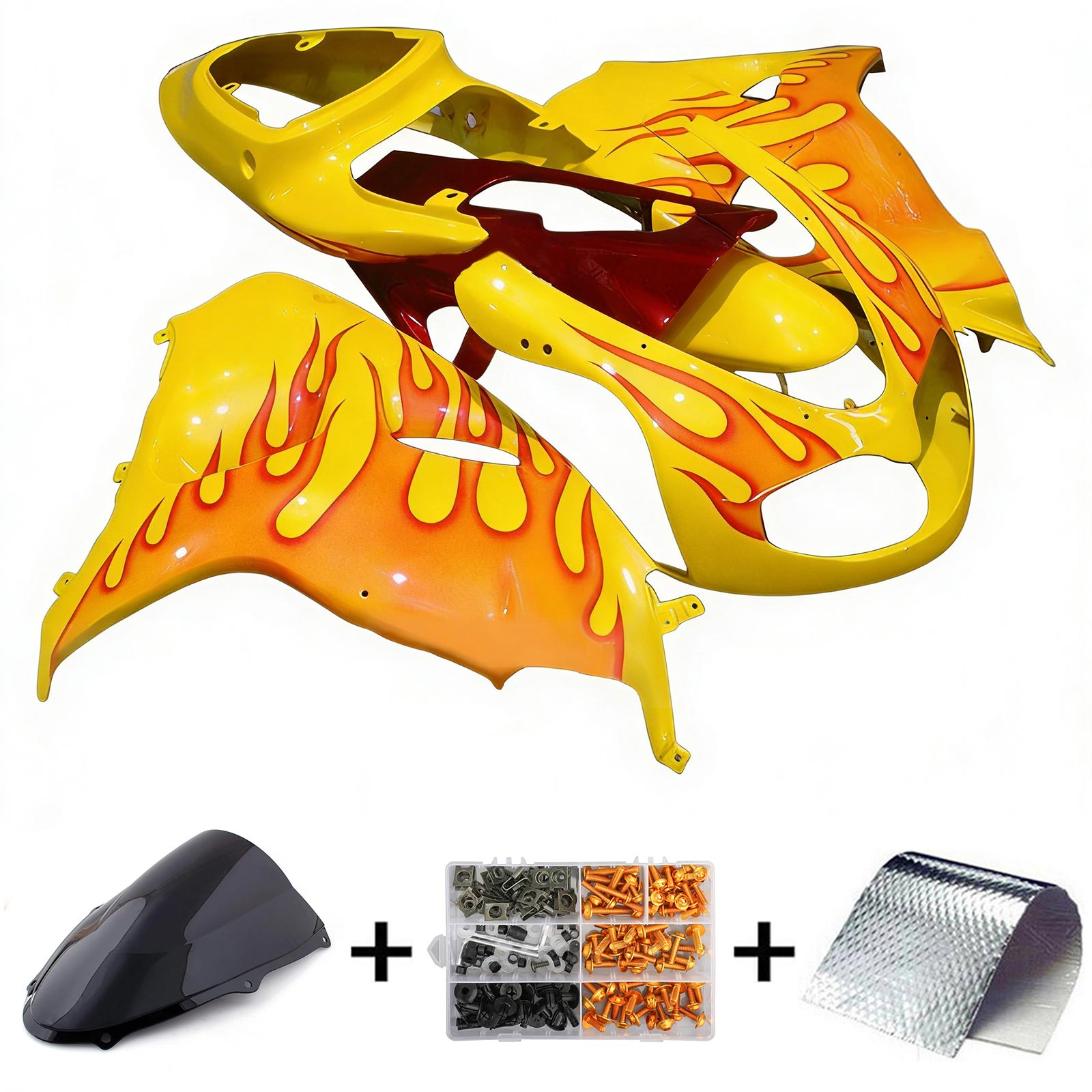 1998-2003 Suzuki TL1000R Kit de Charénage d'Angenction Corrosserie Abs Abs