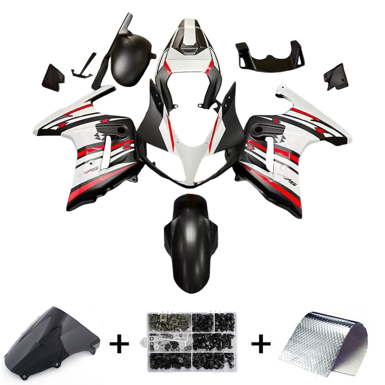 Amotopart Suzuki SV650 SV1000 2003-2011 Kit de carénage Carrosserie Plastique ABS