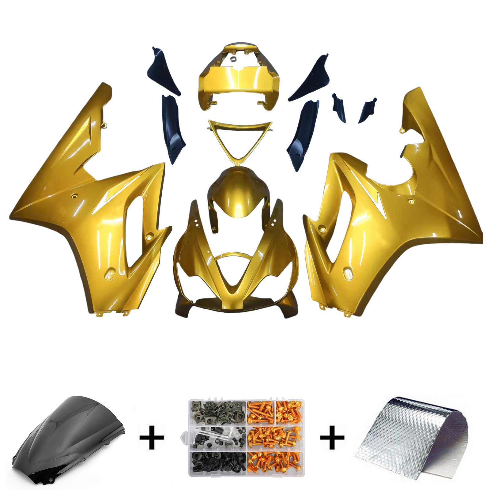 Carérage Amotopart 2006-2008 Triumph Daytona 675 Gold Daytona Generic