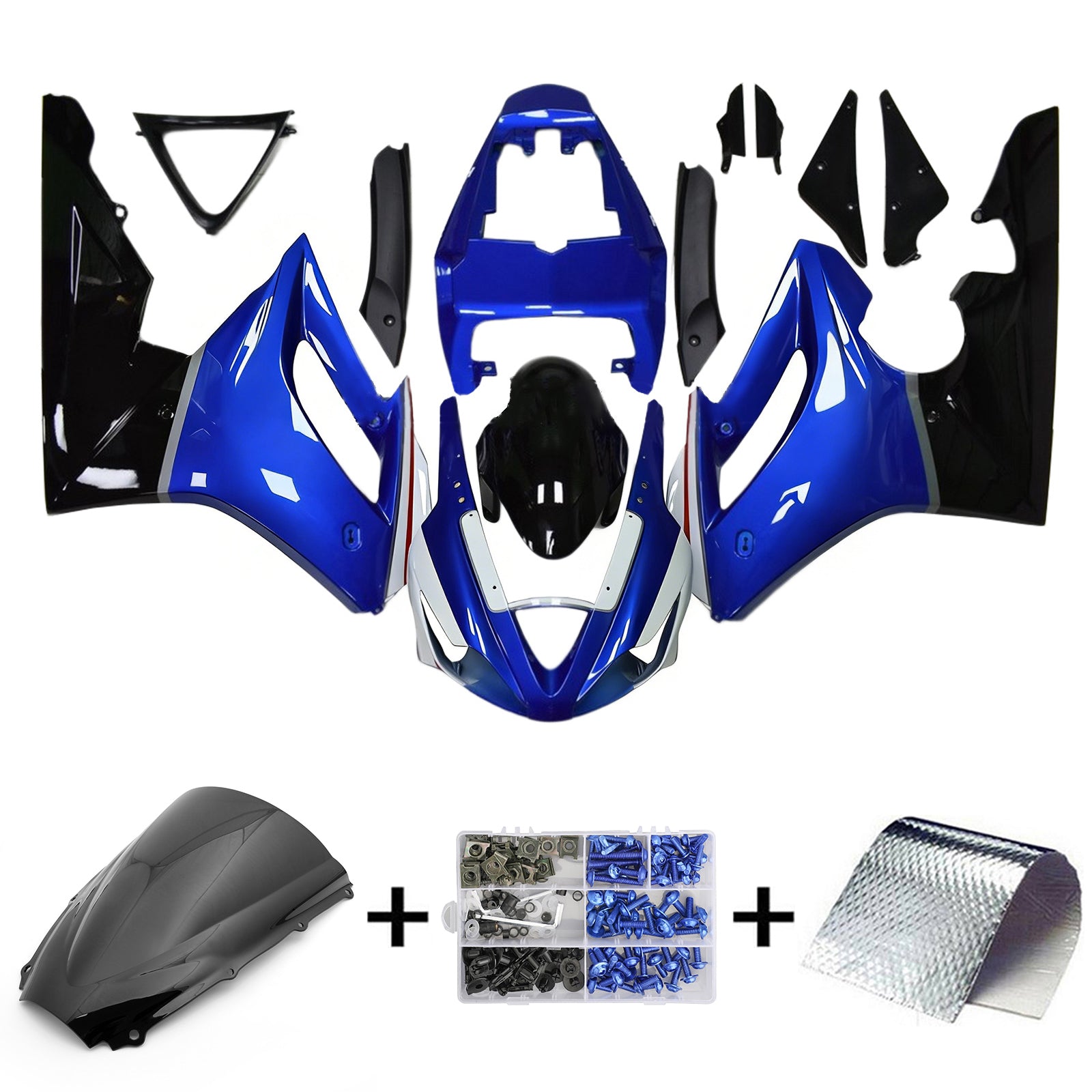 Amotopart Triumph Daytona 675 2006-2008 ABS muovinen korirakennesarja