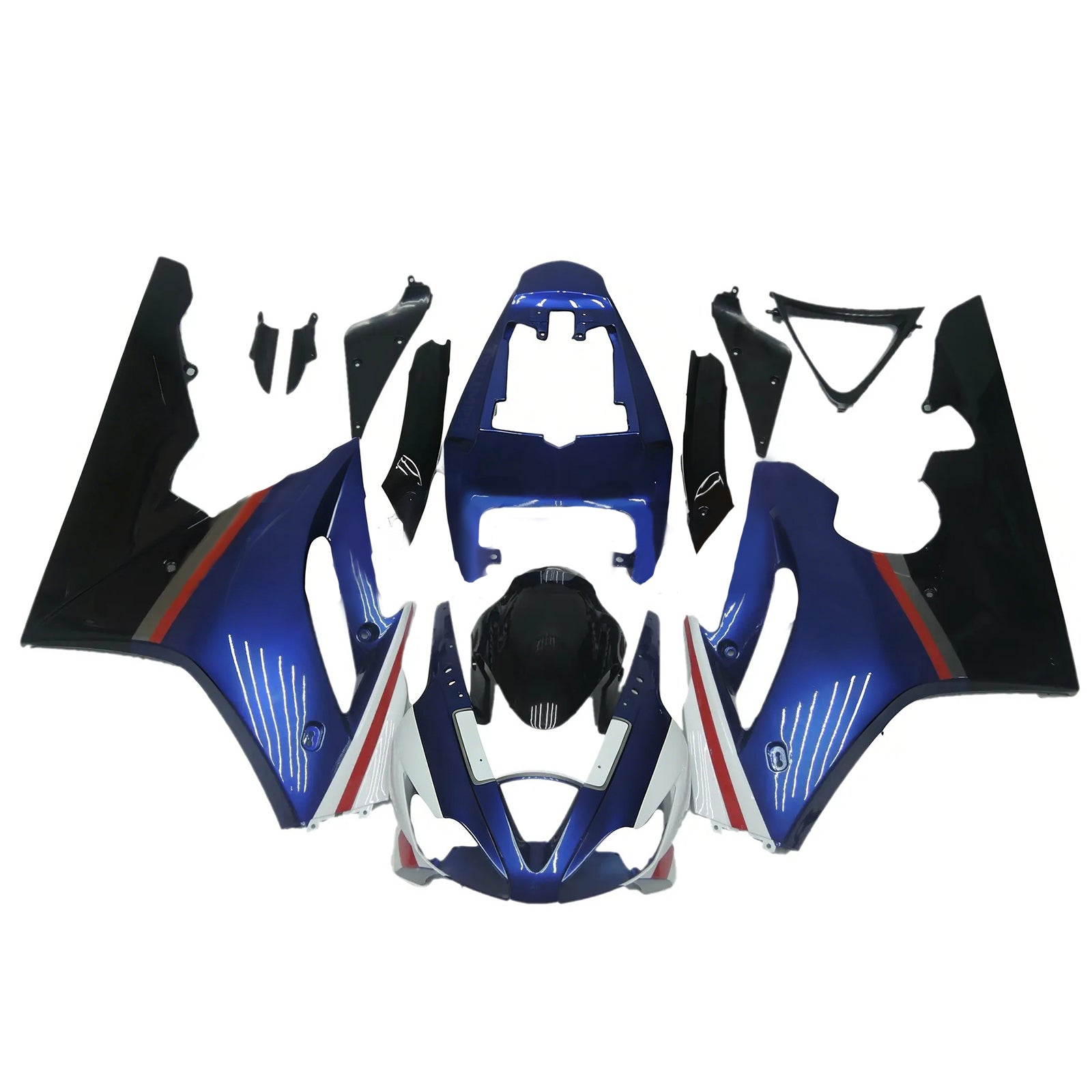 Amotopart Triumph Daytona 675 2006-2008 Kit Carénage Carrosserie Plastique ABS