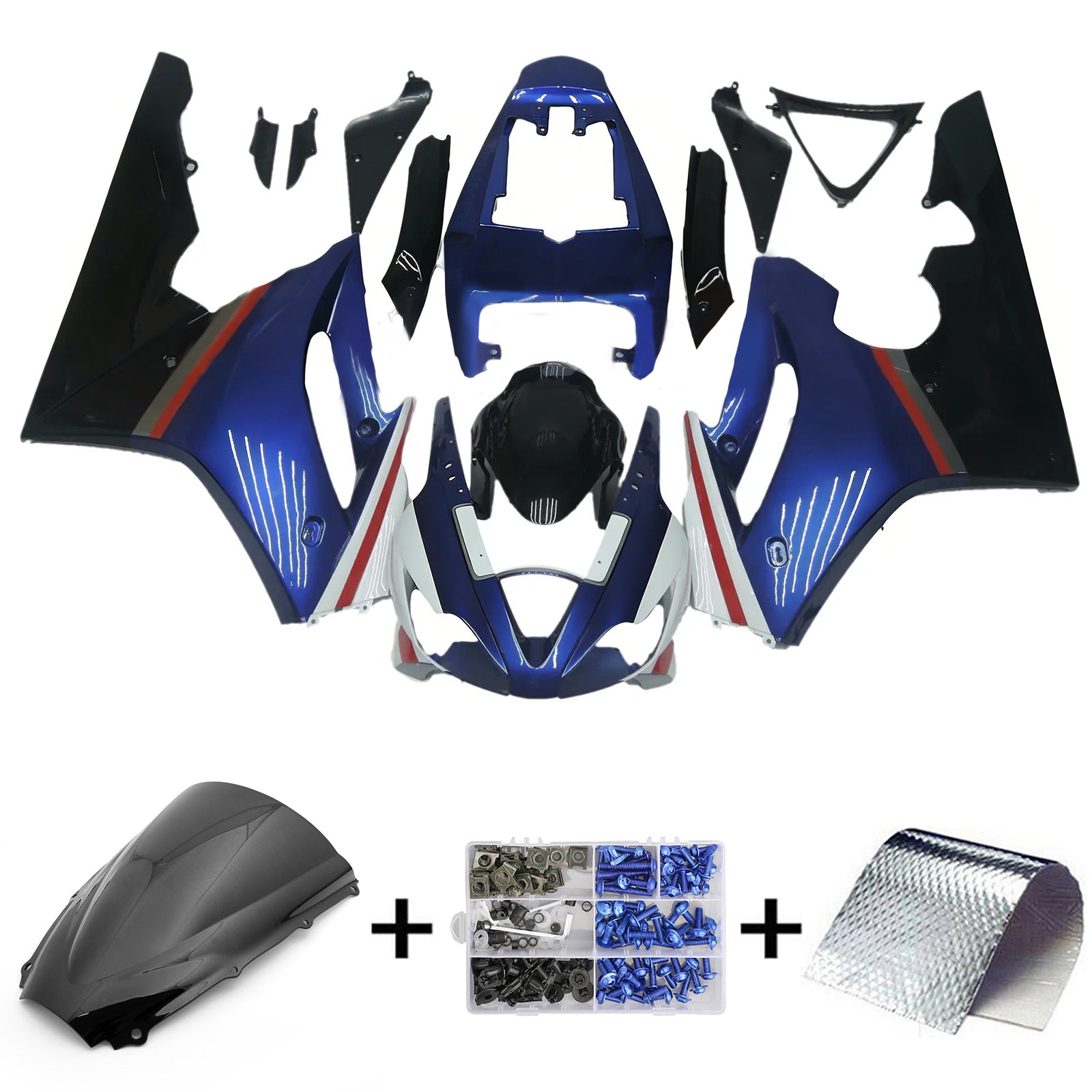 Amotopart Triumph Daytona 675 2006-2008 ABS muovinen korirakennesarja