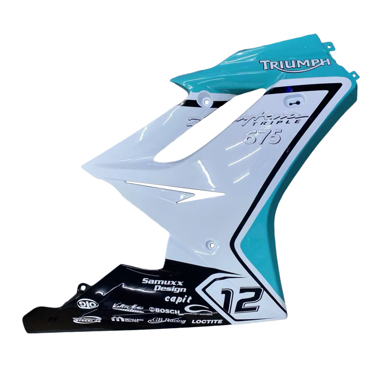 Amotopart Triumph Daytona 675 2006-2008 Kit carenatura carrozzeria in plastica ABS