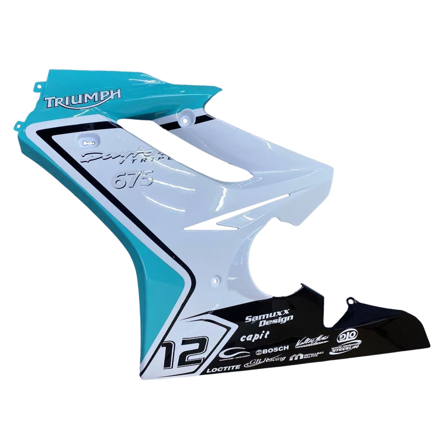 Amotopart Triumph Daytona 675 2006-2008 Kit carenatura carrozzeria in plastica ABS