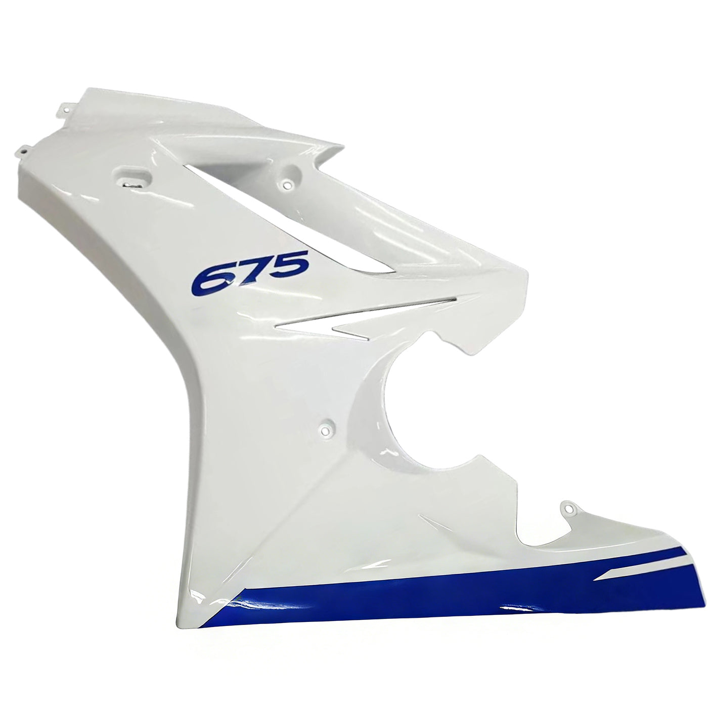 Amotopart geschikt voor Triumph Daytona 675 2009-2012 Witte Bleu Coaters Carrosage ABS Injectie Generieke gieten