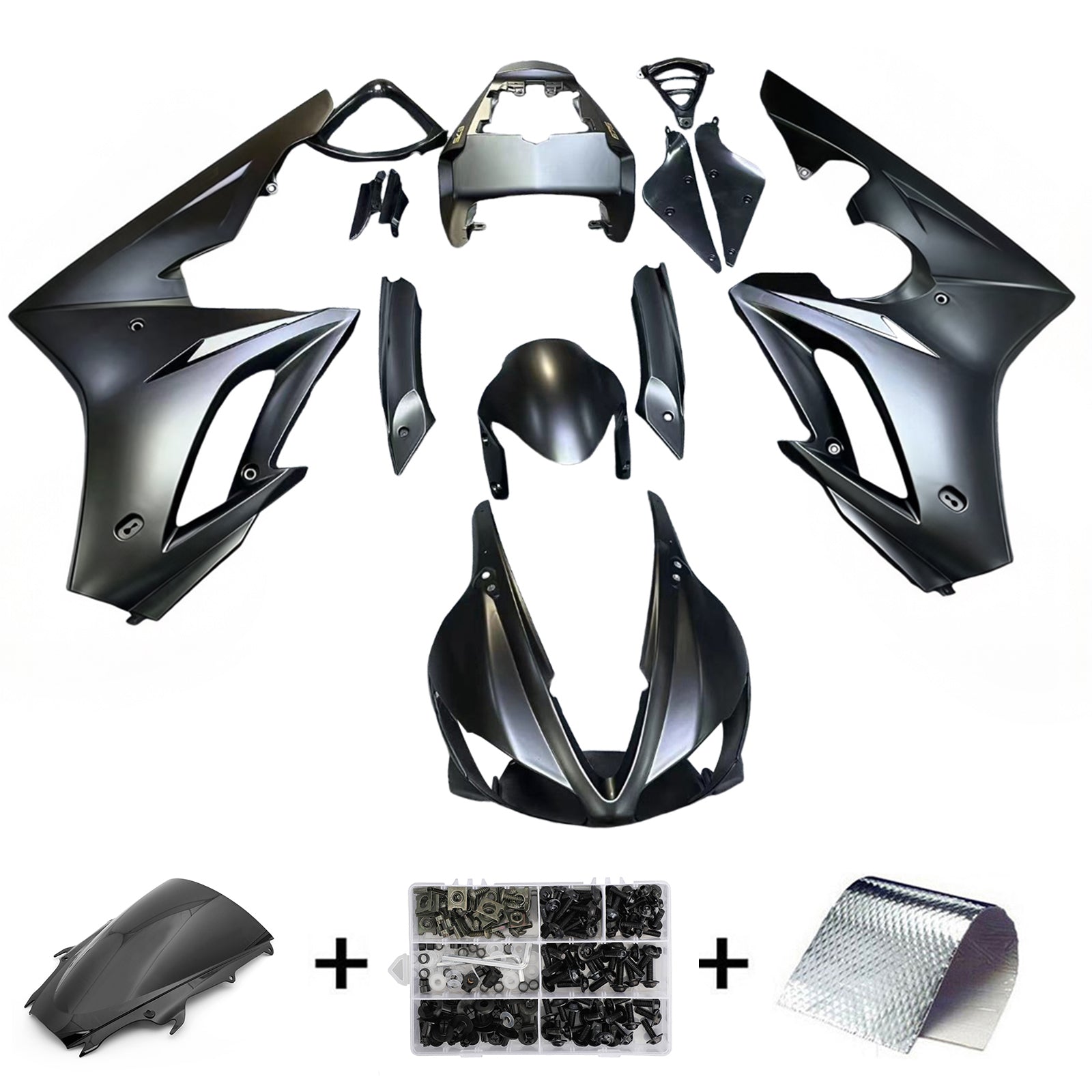 Owiewki Amotopart 2009-2012 Triumph Daytona Black 675 Generic