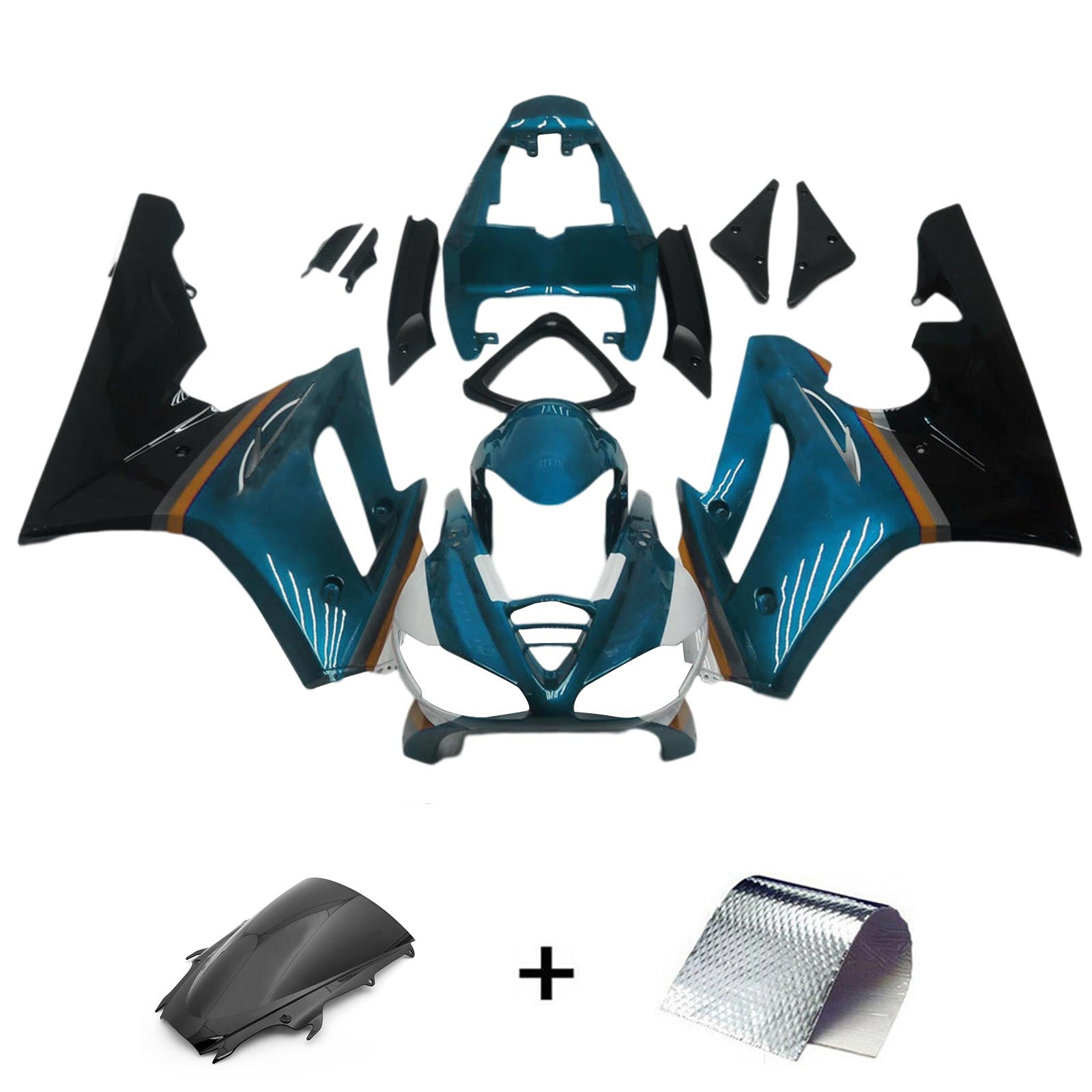 Amotopart Triumph Daytona 675 2009-2012 ABS kunststof carrosseriekuipset