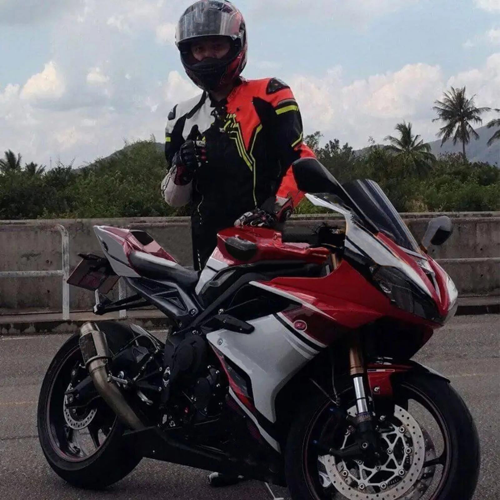 Amotopart Triumph Daytona 675 2013-2017 Zestaw owiewek plastikowych ABS