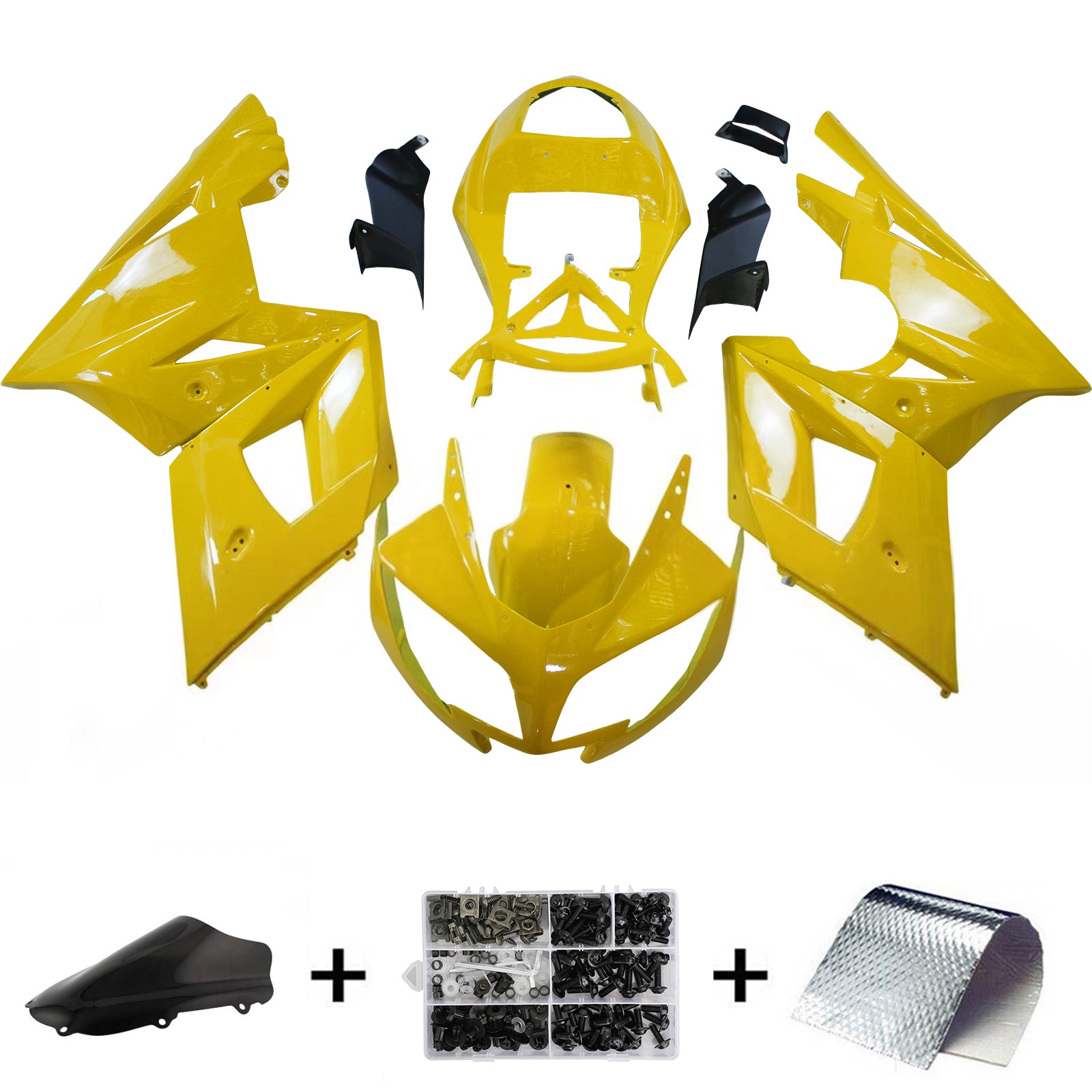 Kit di carenatura a iniezione, corpo in plastica ABS per Daytona 600 650 2002-2005