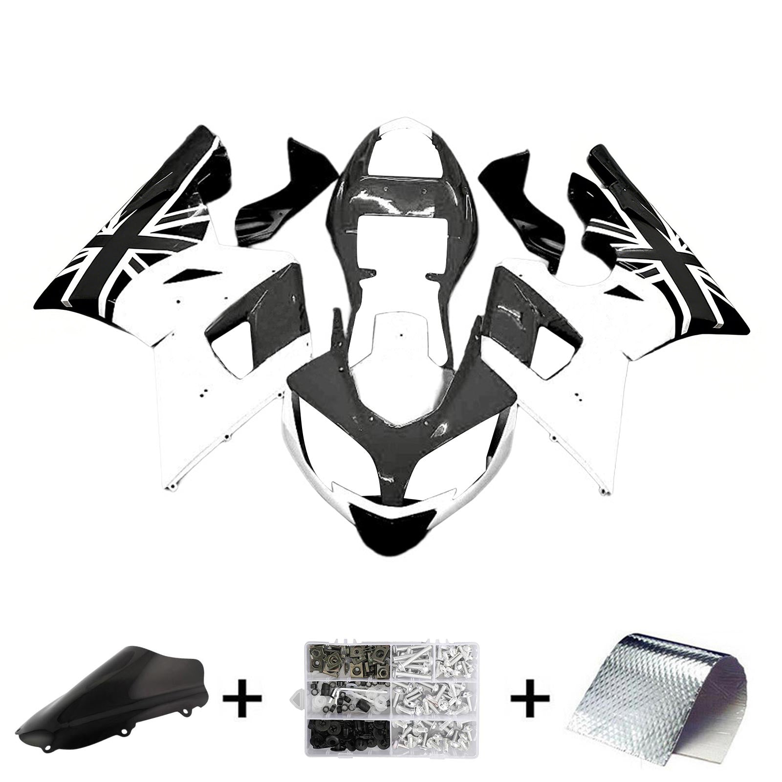 Amotopart Triumph Daytona 600 650 2002-2005 Kuip carrosseriekit ABS kunststof
