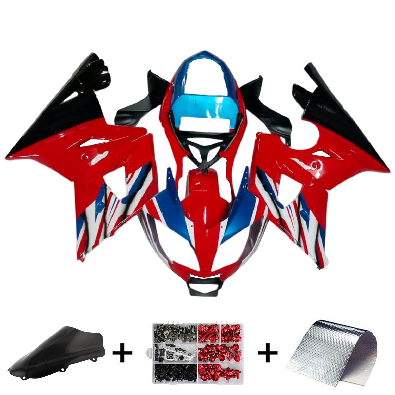 Amotopart Triumph Daytona 600 650 2002-2005 Kuip carrosseriekit ABS kunststof