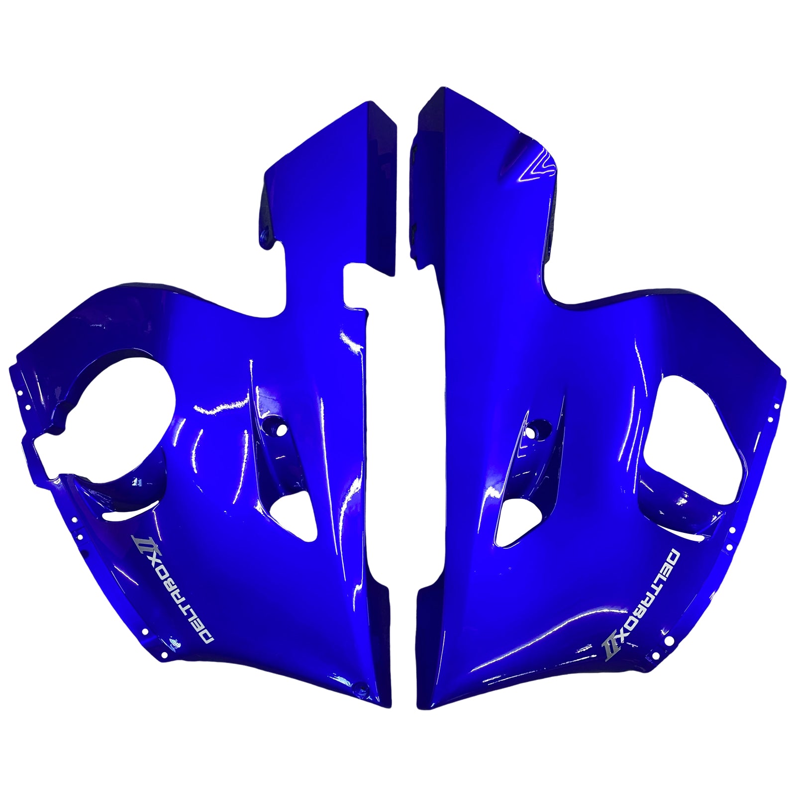 Amotopart ABS PLASTIČNA Vbrizgavanje ABS CARénage Fit za Yamaha YZF R6 1998-2002 Bleu Blanc Generic