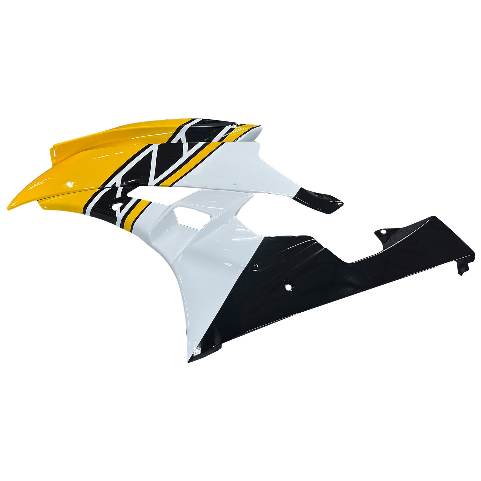 Fairing Yellow White Injection Plastic Kit Fit For YAMAHA YZF-R6 2006 2007