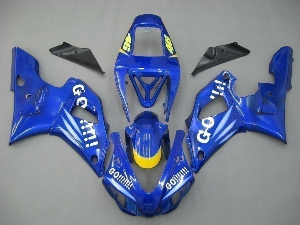 Amotopart Fairings 1998-1999 Yamaha YZF-R1 Blue No.46 GO!!!!!! R1 yleinen