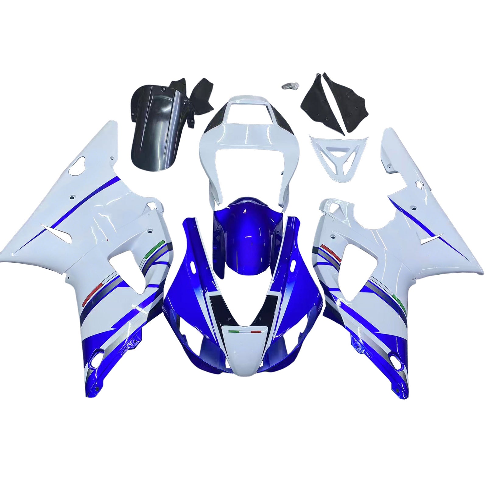 Carenados Amotopart 1998-1999 Yamaha YZF-R1 Azul Blanco No.46 FIAT Genérico