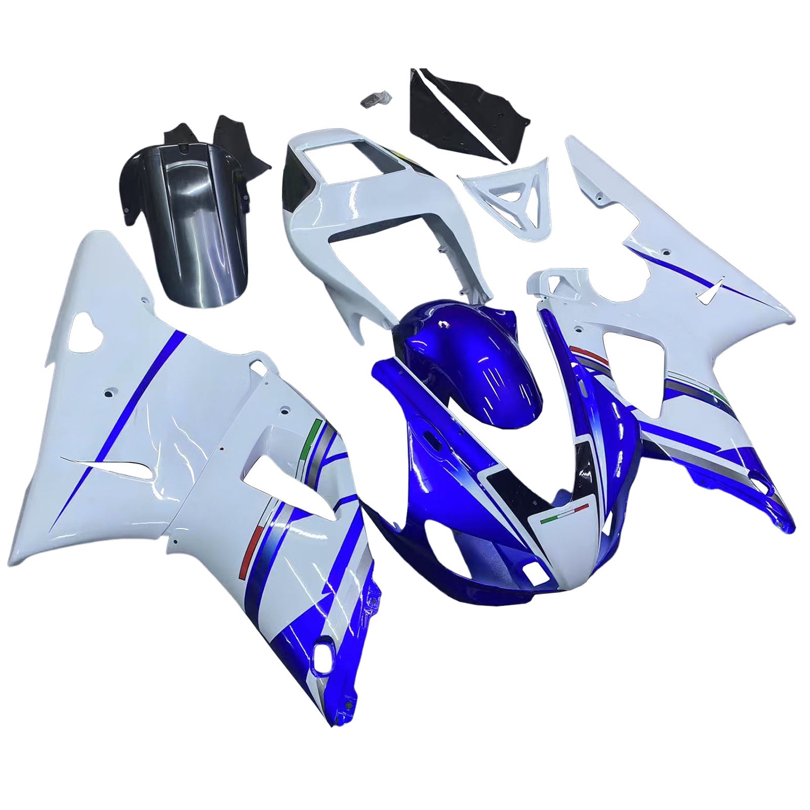 Carénages Amotopart 1998-1999 Yamaha YZF-R1 Bleu Blanc No.46 FIAT Generic