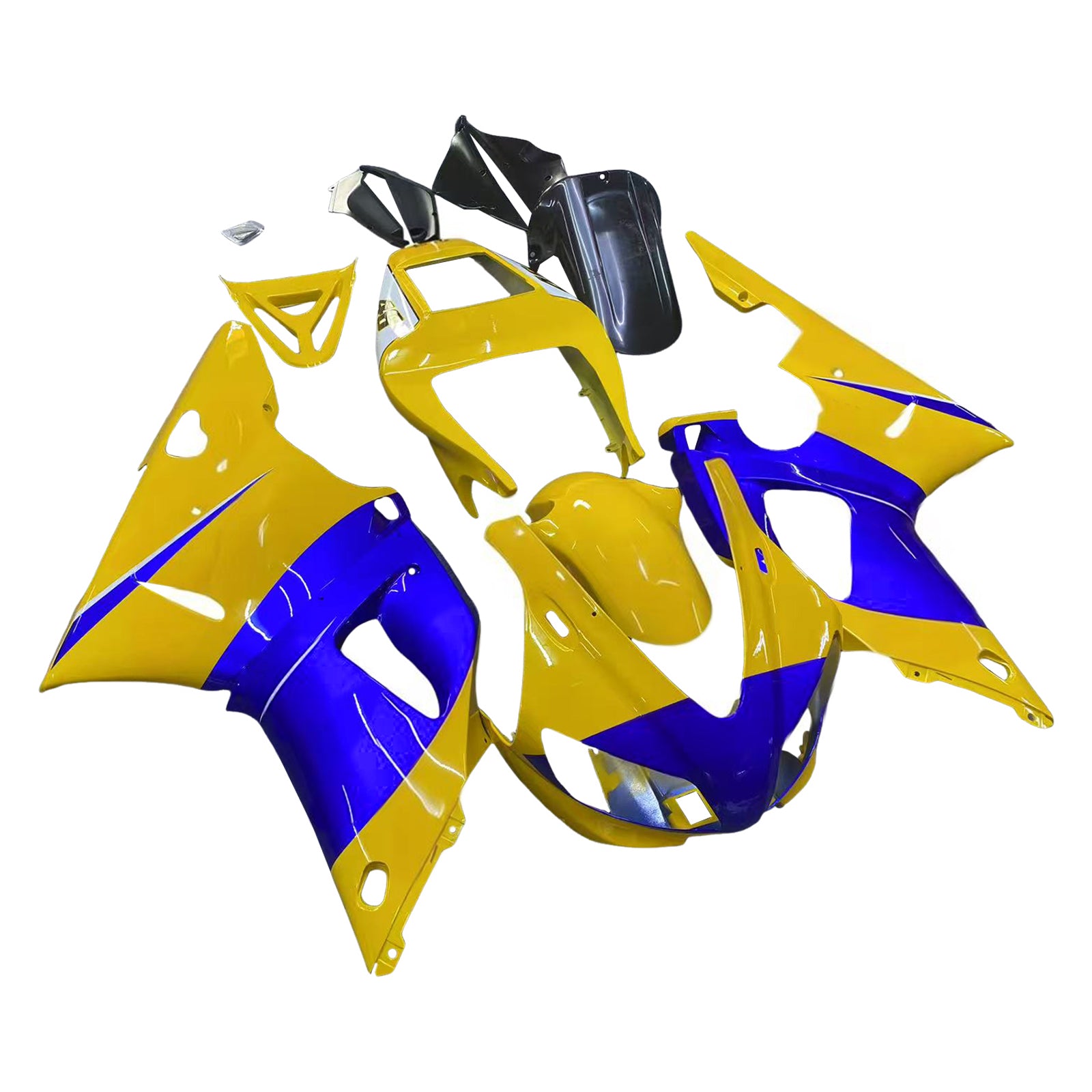 Amotopart stroomlijnkappen 1998-1999 Yamaha YZF-R1 geel blauw nr. 46 kameel generiek
