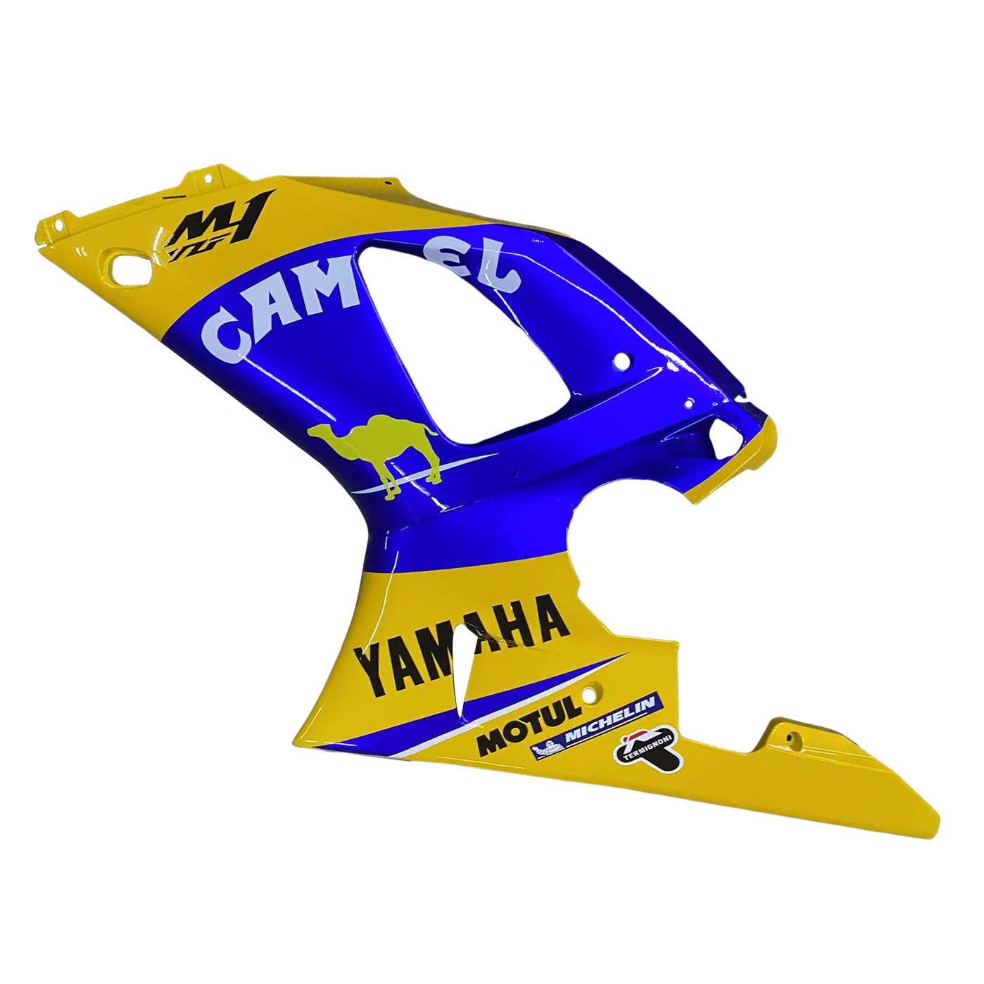Carénages Amotopart 1998-1999 Yamaha YZF-R1 Jaune Bleu No.46 Camel Generic