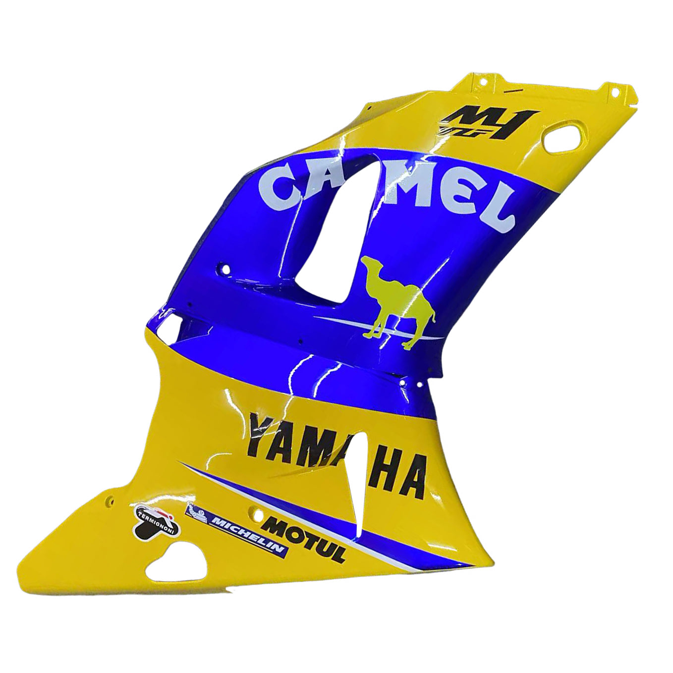 Carénages Amotopart 1998-1999 Yamaha YZF-R1 Jaune Bleu No.46 Camel Generic