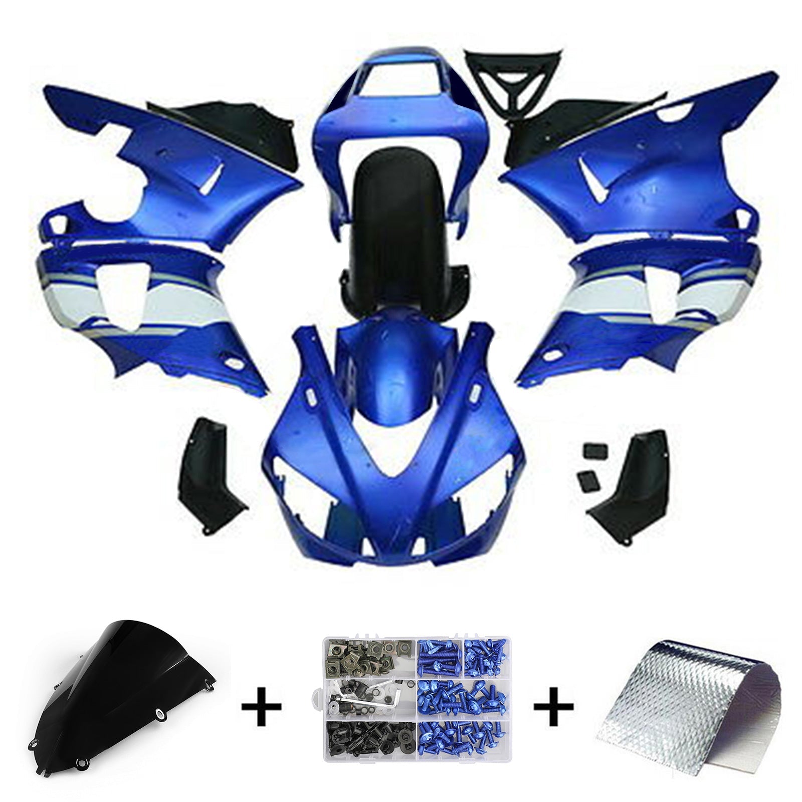 Amotopart Sealing Kit za Yamaha YZFR1 YZF-R1 YZF R1 1998-1999 98 99 generic