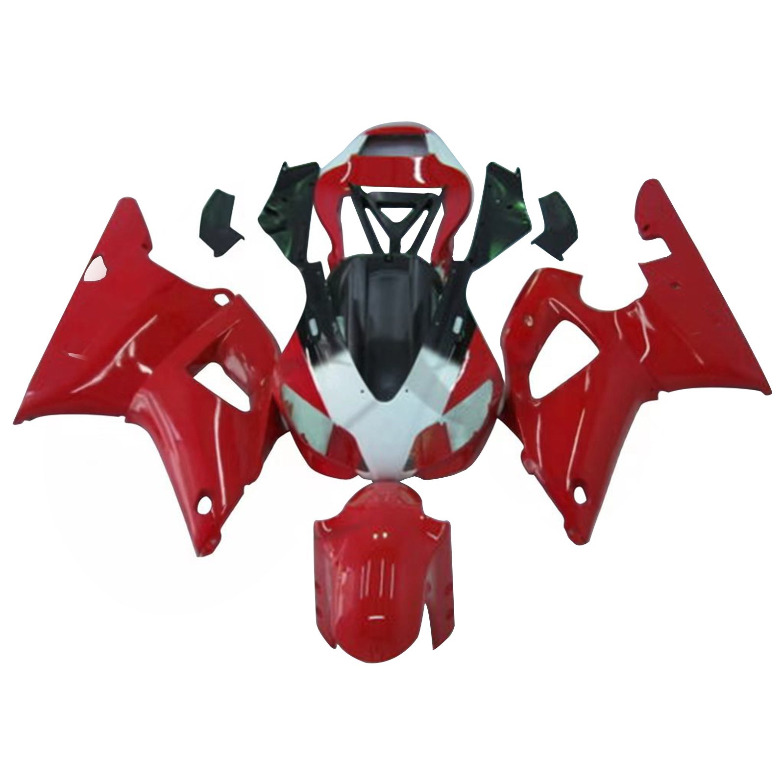 Kit de carénage Amotopart pour YAMAHA YZF R1 YZF-R1 1998-1999 Rouge générique