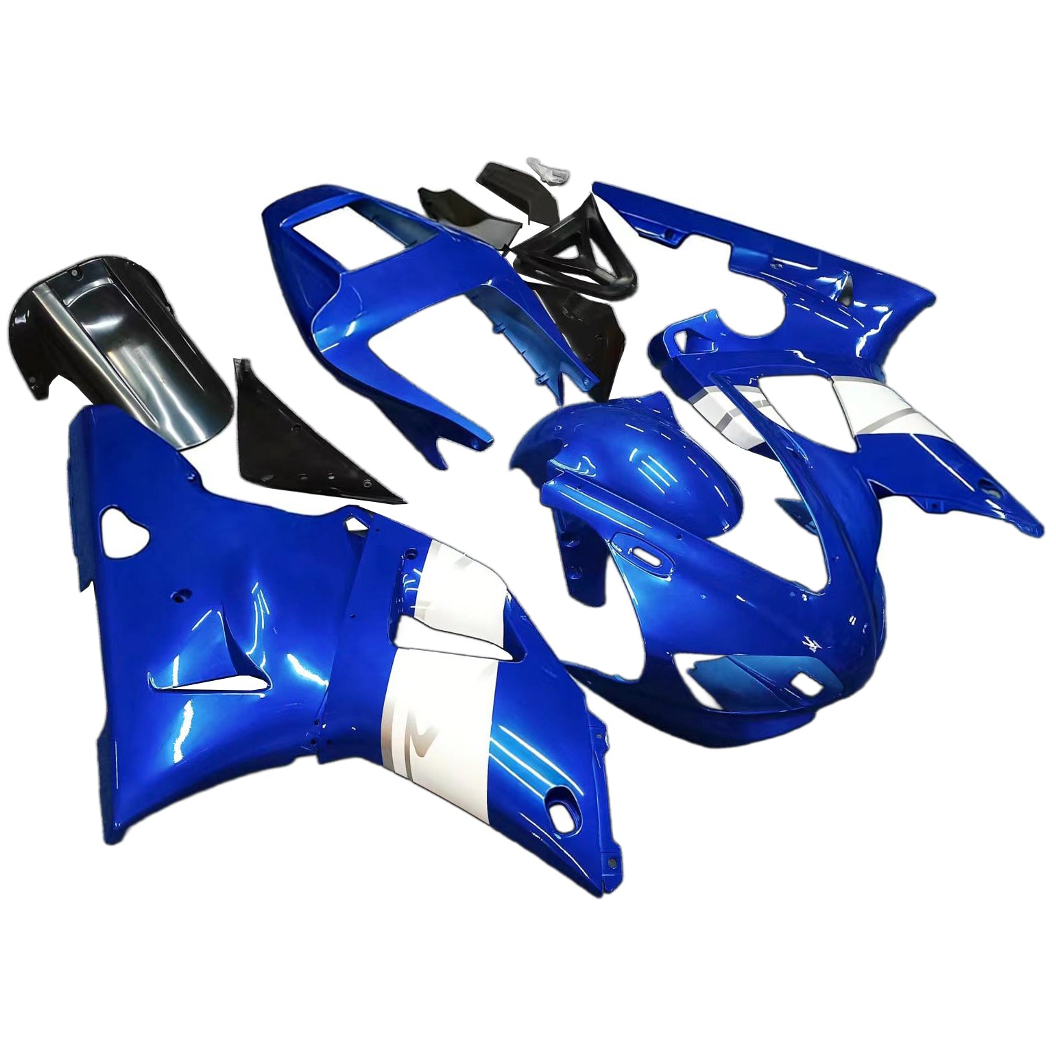 Amotopart Yamaha YZF 1000 R1 1998-1999 Kit Carénage Carrosserie Plastique ABS