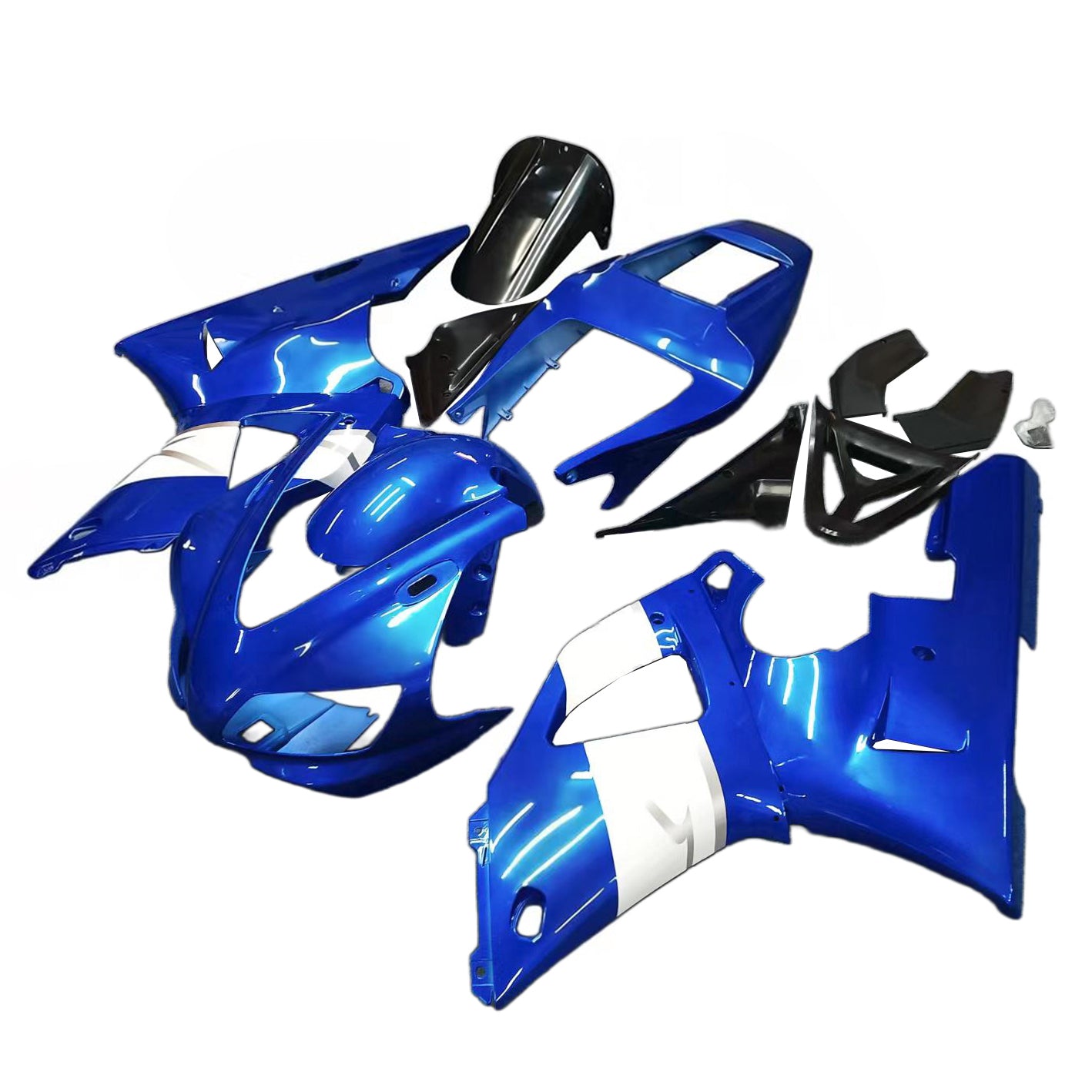 Amotopart Yamaha YZF 1000 R1 1998-1999 Kit Carénage Carrosserie Plastique ABS