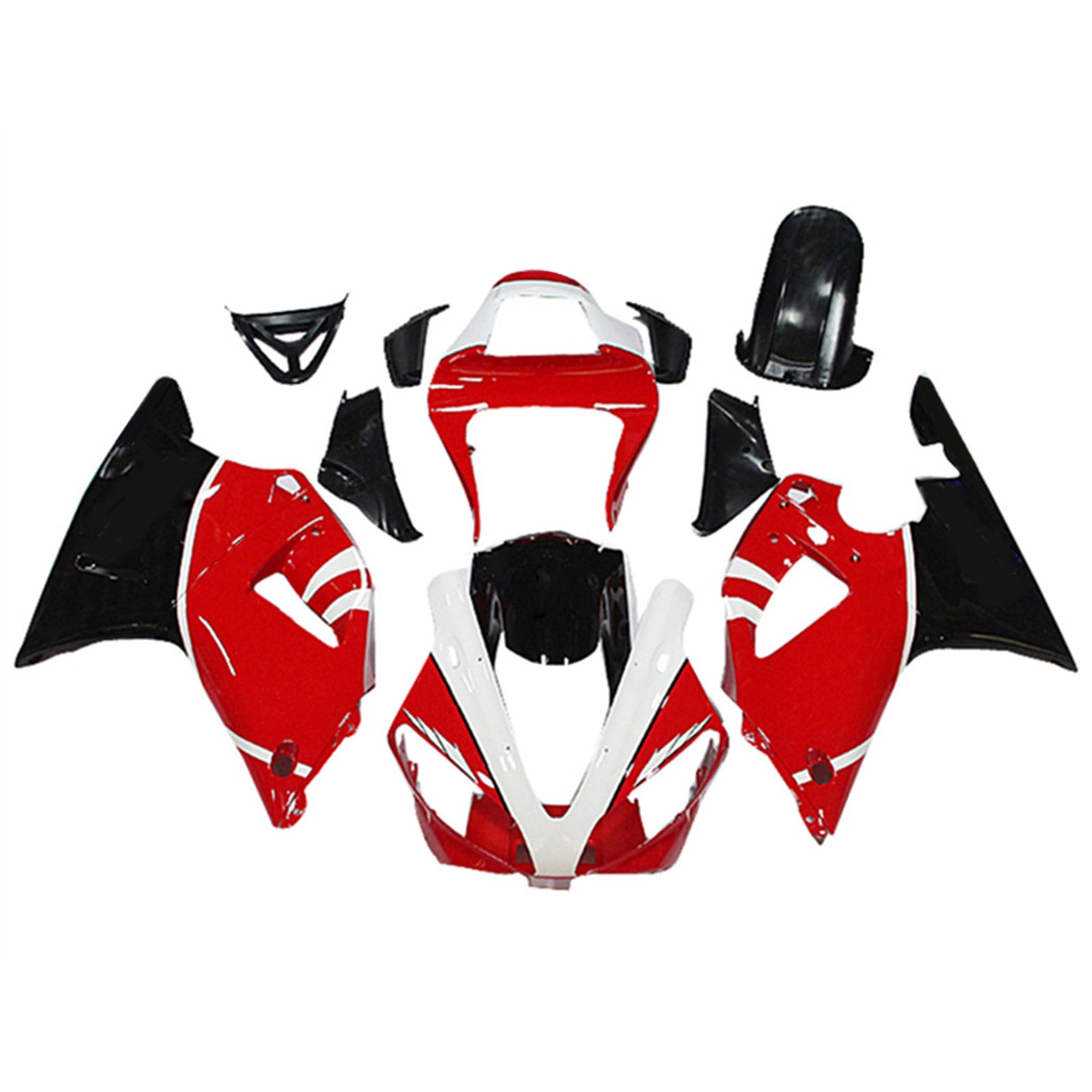 Amotopart Yamaha YZF 1000 R1 1998-1999 Kit Carénage Carrosserie Plastique ABS