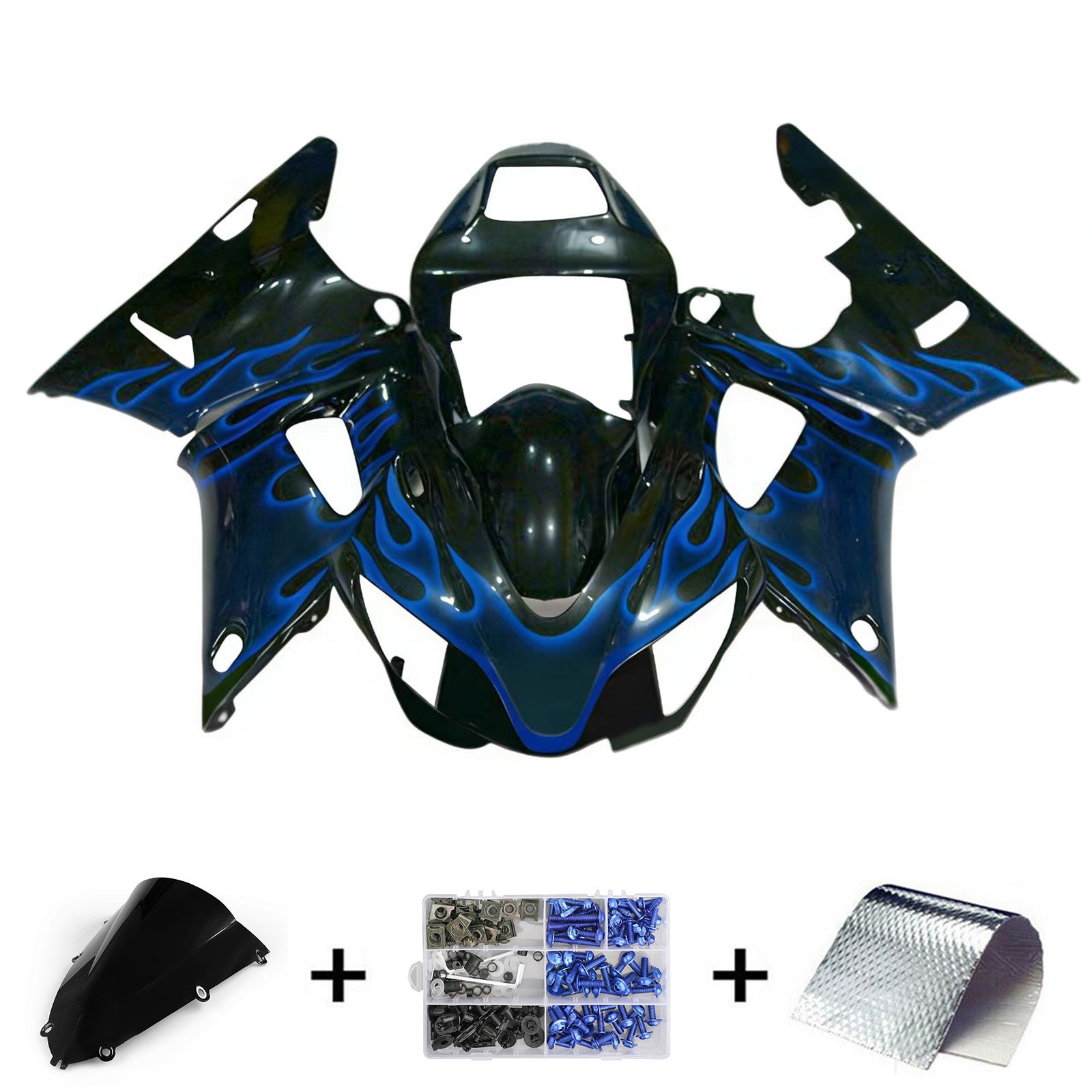 1998-1999 Yamaha YZF-R1 ruiskutussuojasarja ABS muovinen kori