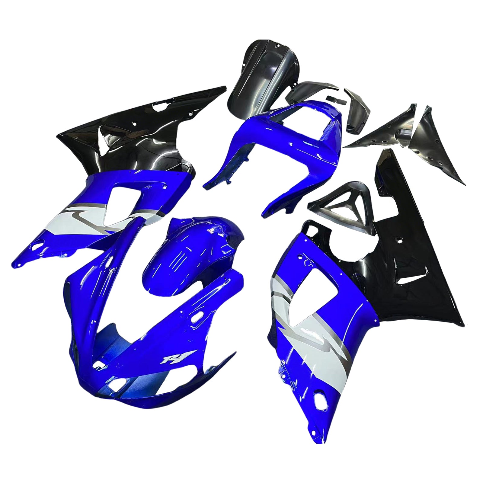 Carene Amotopart 2000-2001 Yamaha YZF-R1 Blu Nero R1 Generico
