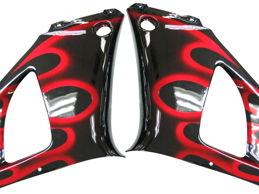 Carénages Amotopart 2000-2001 Yamaha YZF-R1 Black & Red Flame R1 Generic