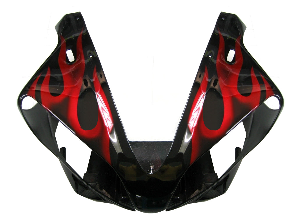 Carénages Amotopart 2000-2001 Yamaha YZF-R1 Black & Red Flame R1 Generic