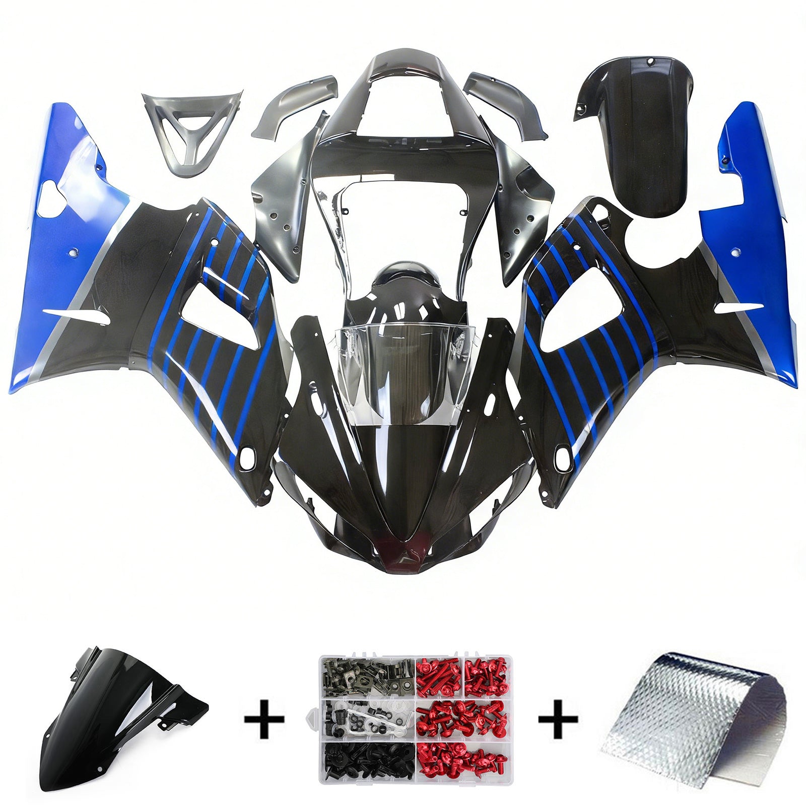 Kit de carénage Amotopart pour Yamaha YZF 1000 R1 2000-2001 générique