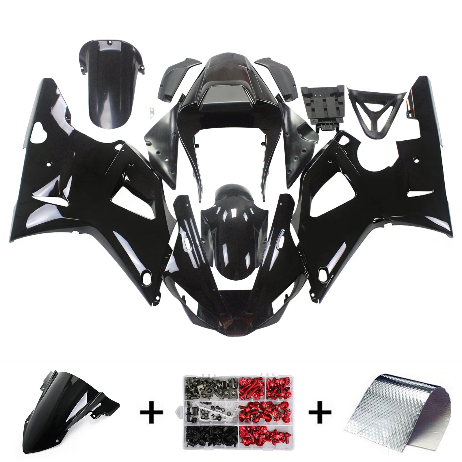Zestaw owiewek wtryskowych z tworzywa sztucznego ABS do Yamaha YZF 1000 R1 2000-2001 generyczny