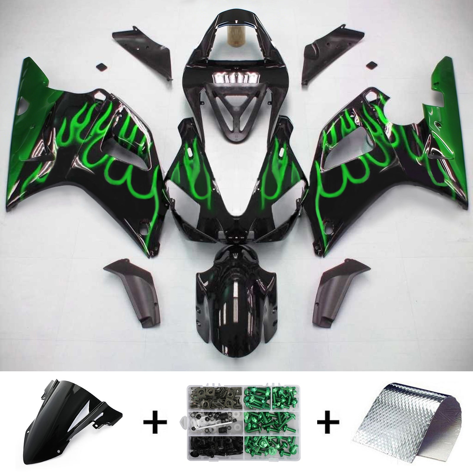 Kit de carénage Amotopart pour Yamaha YZF 1000 R1 2000-2001 générique