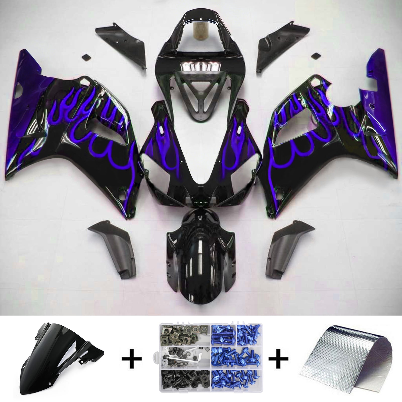 Kit de carénage Amotopart pour Yamaha YZF 1000 R1 2000-2001 générique