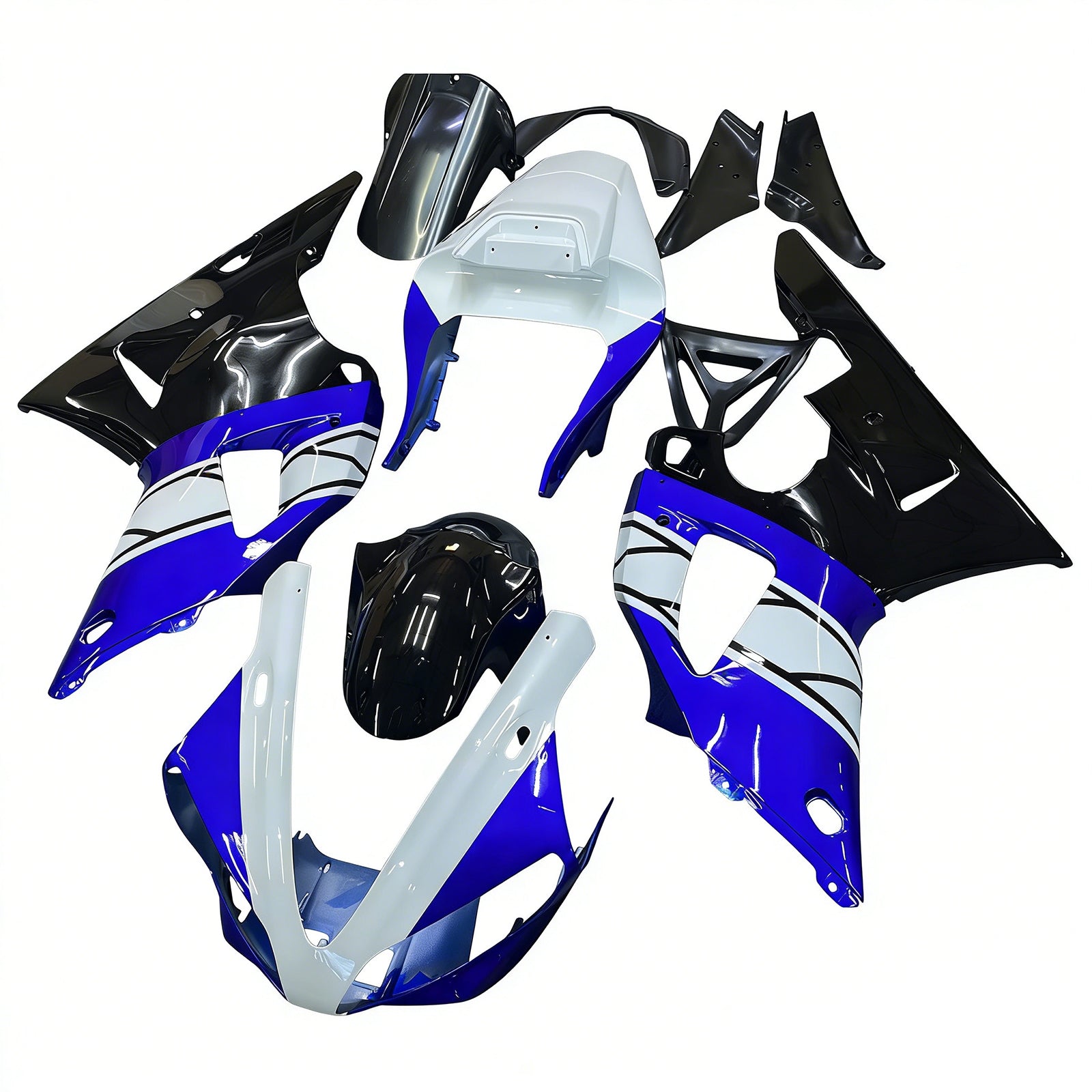 Kit de carénage en plastique ABS pour Yamaha YZF 1000 R1 2000-2001