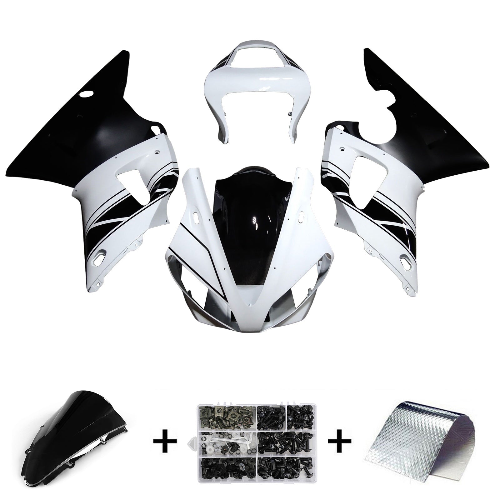 Injection Fairing Kit Bodywork Plastic ABS fit For Yamaha YZF 1000 R1 2000-2001