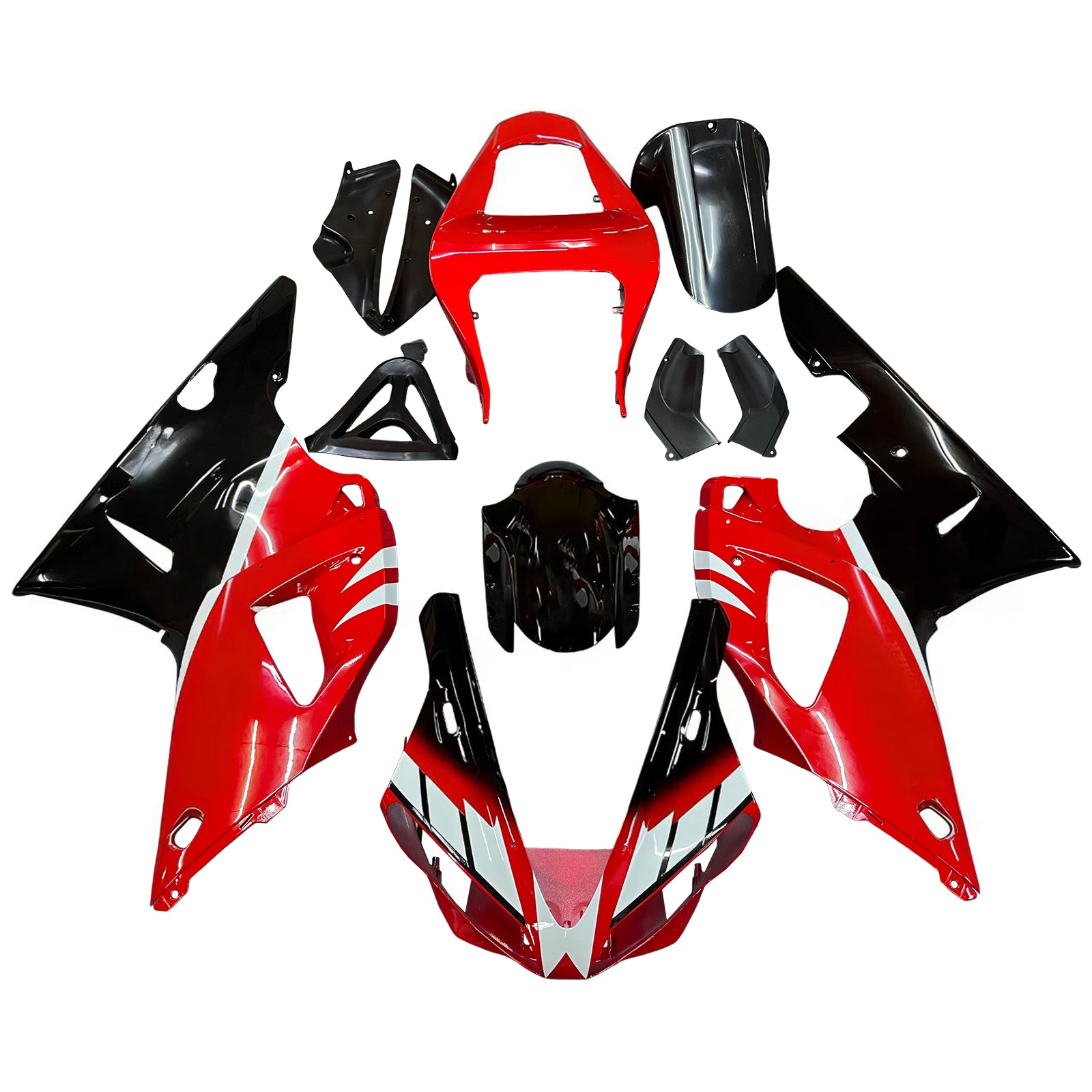 Injectiekuipset Carrosserie Kunststof ABS geschikt voor Yamaha YZF 1000 R1 2000-2001