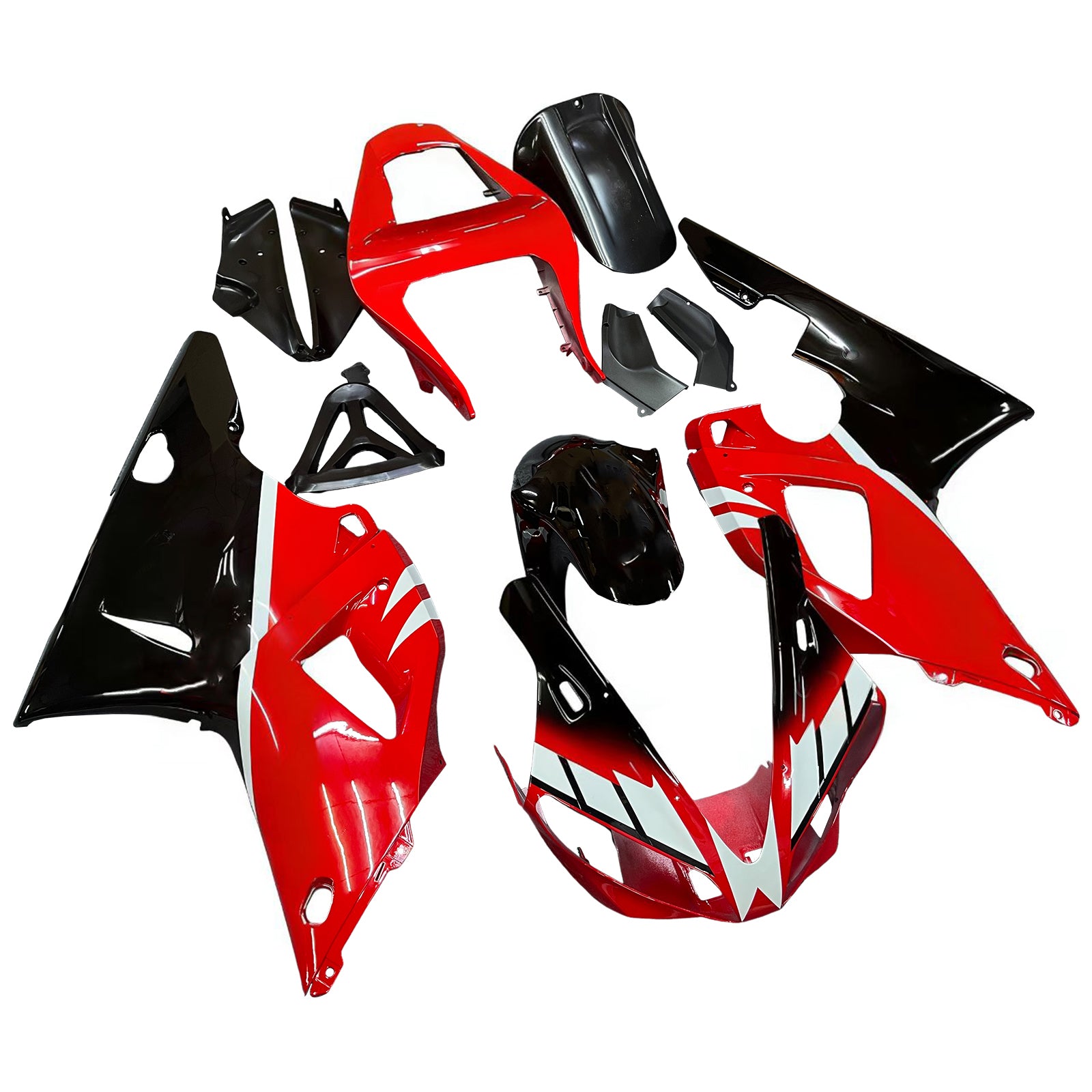 Injectiekuipset Carrosserie Kunststof ABS geschikt voor Yamaha YZF 1000 R1 2000-2001