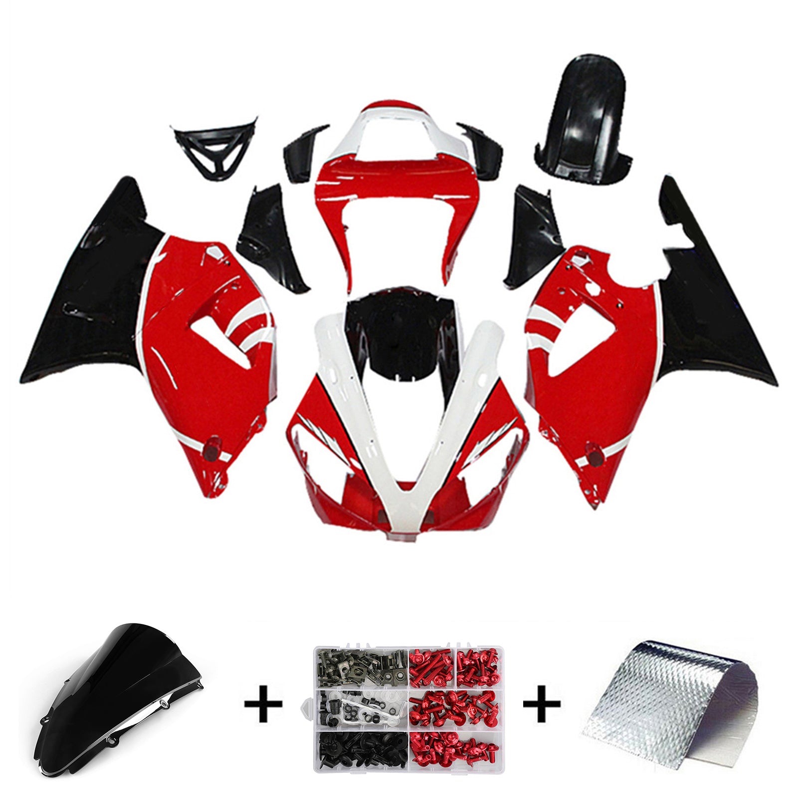 Injection Fairing Kit Bodywork Plastic ABS fit For Yamaha YZF 1000 R1 2000-2001