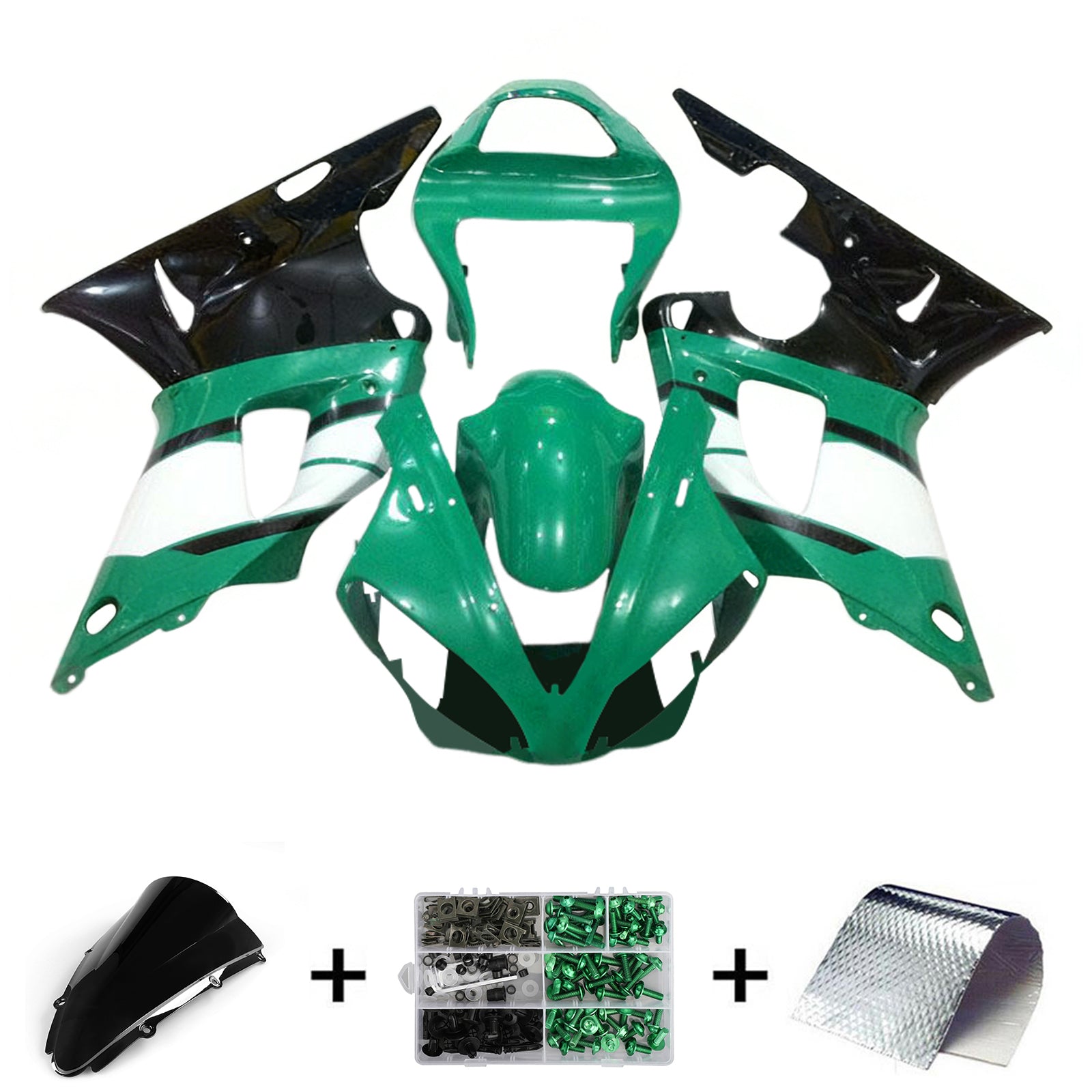 2000-2001 Yamaha YZF 1000 R1 Kit de carénage d'injection carrosserie plastique ABS
