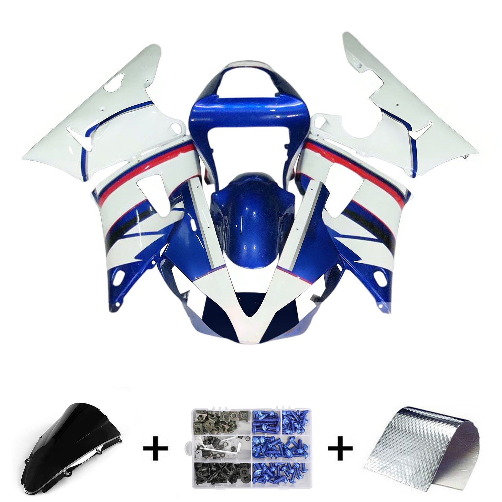 2000-2001 Yamaha YZF 1000 R1 injectiekuipset ABS kunststof carrosserie