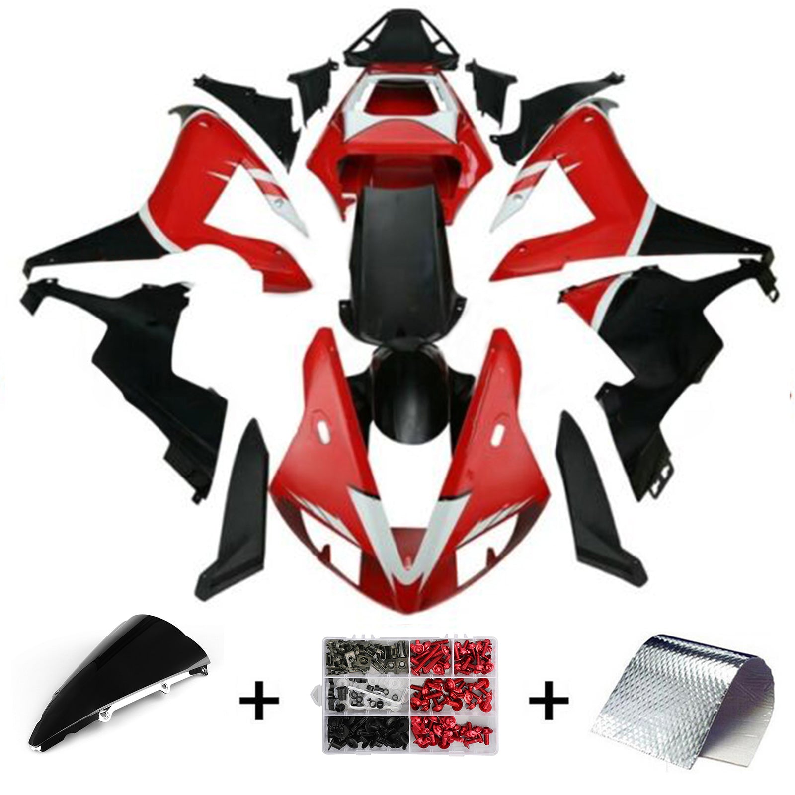 Kit carena Amotopart per Yamaha YZFR1 YZF R1 2002 2003 Nuovo generico