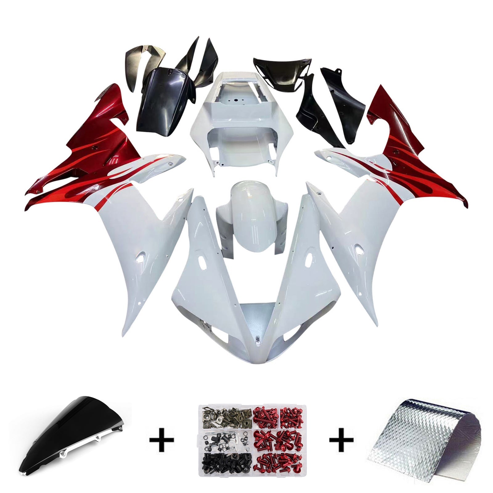 Carénage Amotopart pour Yamaha YZFR1 YZF-R1 YZF R1 2002-2003 générique