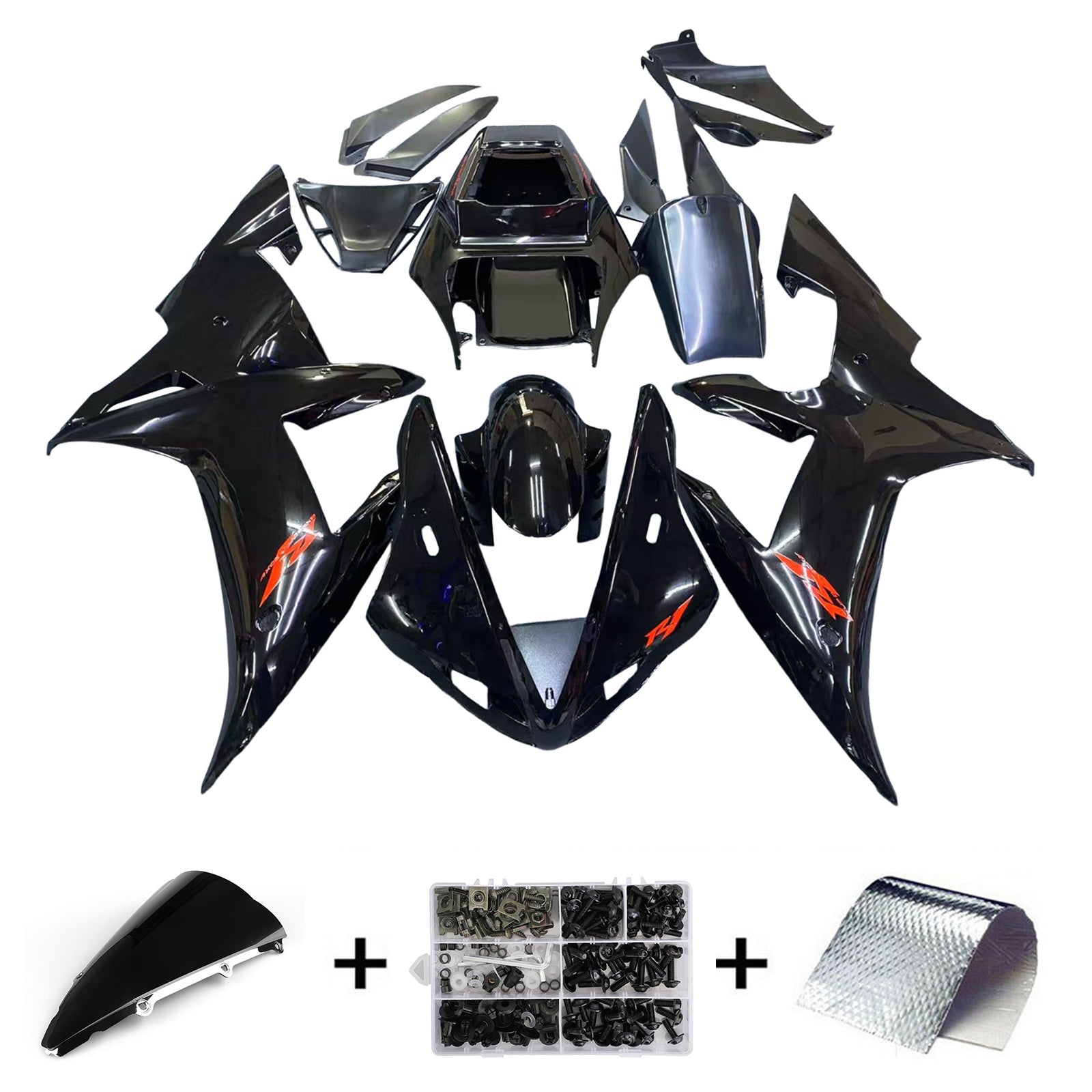 Injektiotapapakkaus Konttien muovinen abs sopii Yamaha YZF-R1 2002-2003