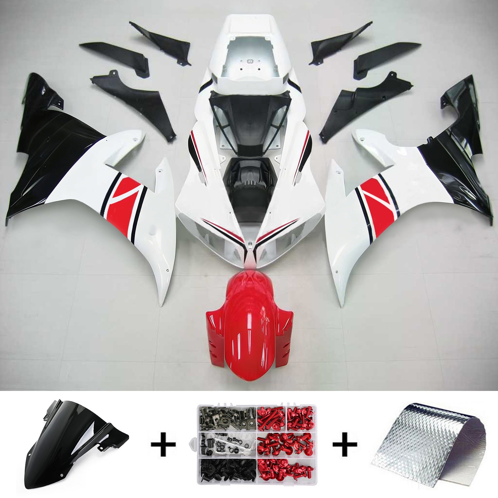 Kit de carénage Amotopart pour Yamaha YZF 1000 R1 2002-2003 générique