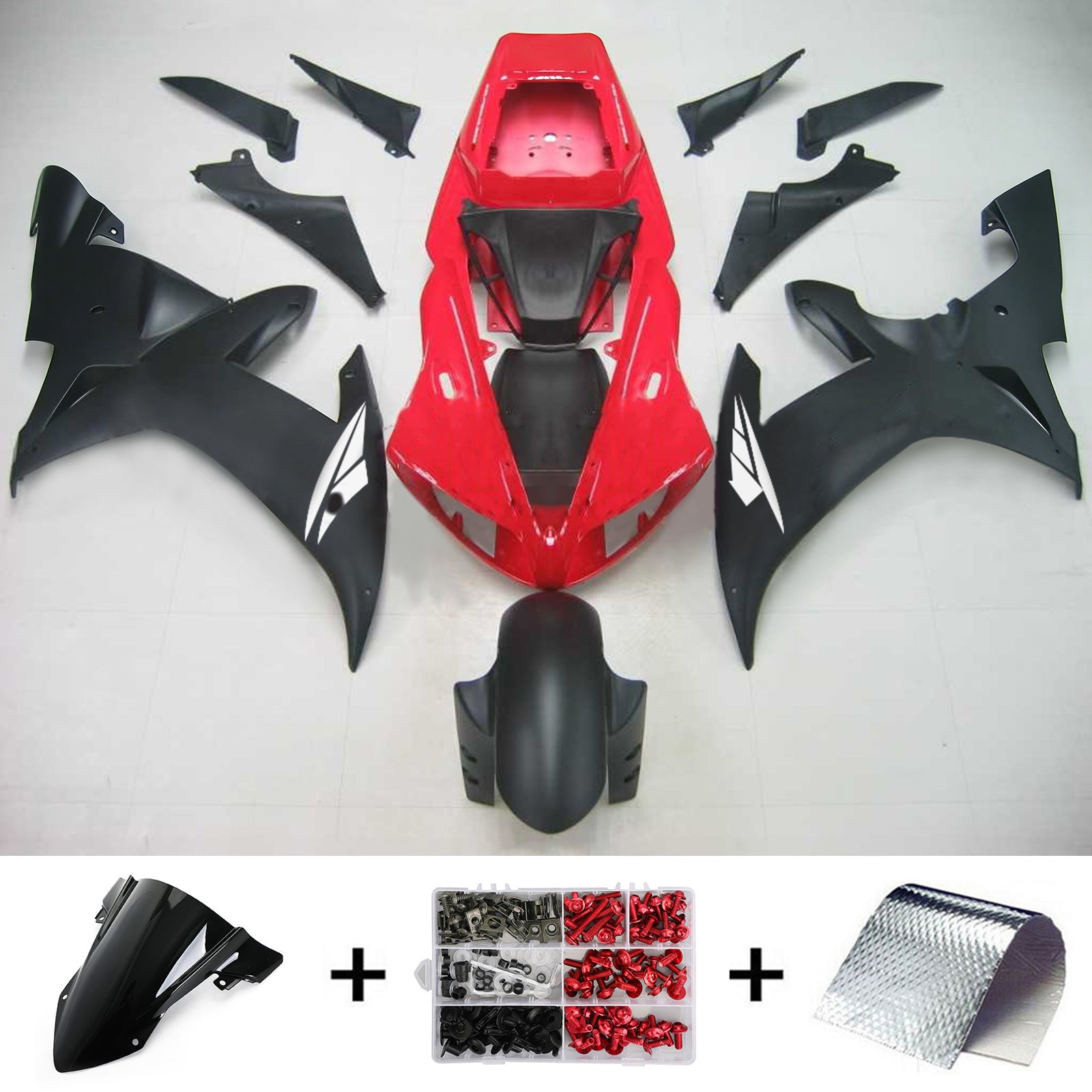 Kit de carénage Amotopart pour Yamaha YZF 1000 R1 2002-2003 générique